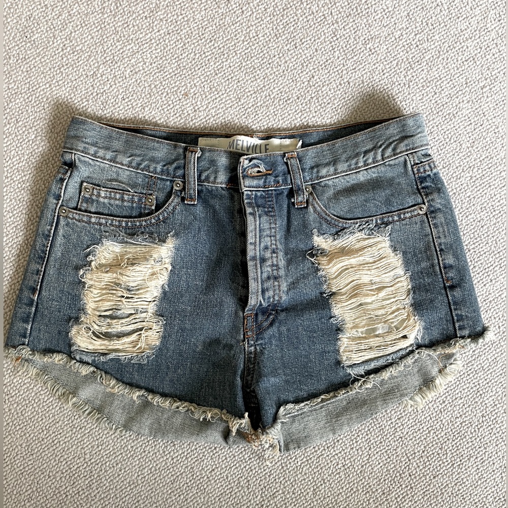 Brandy Melville cutoff denim shorts